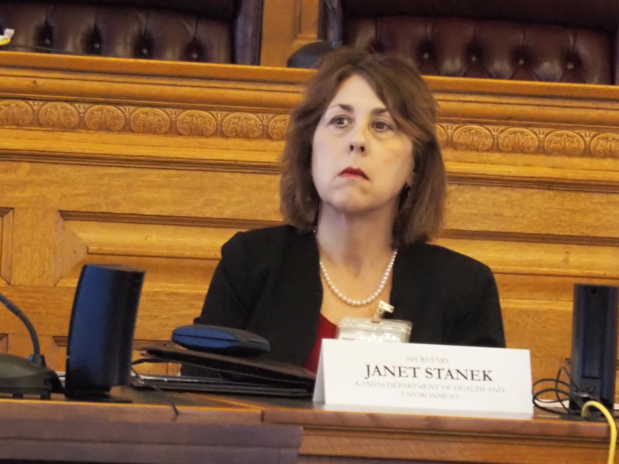 Janet Stanek, secretary of the Kansas Department of Health and Environment. File photo, May 2023.